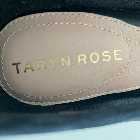 TARYN ROSE Fiona Pointed Toe Flats Black Size 6 - Picture 5 of 11